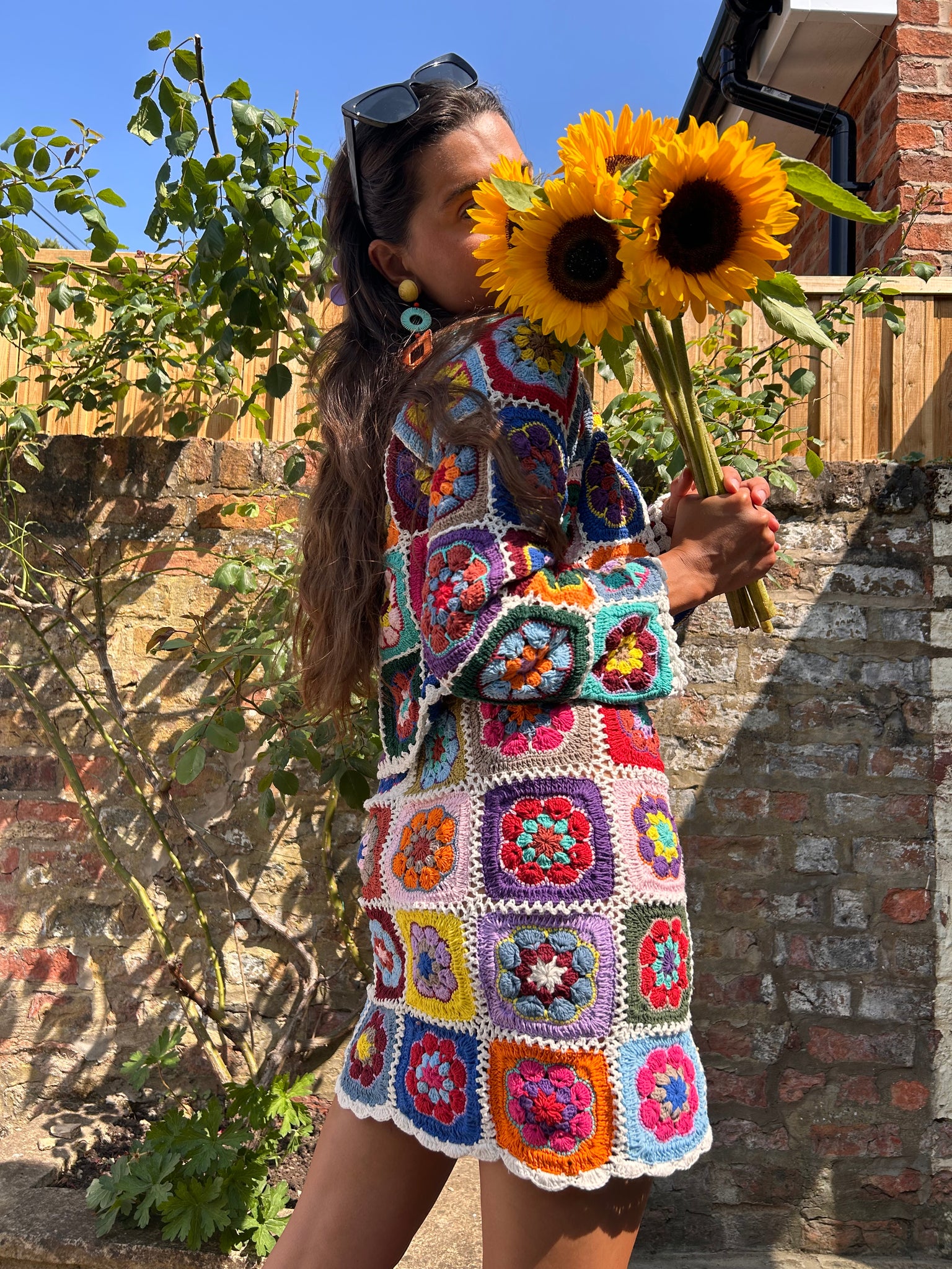 Bohemia White Floral Crochet Skirt