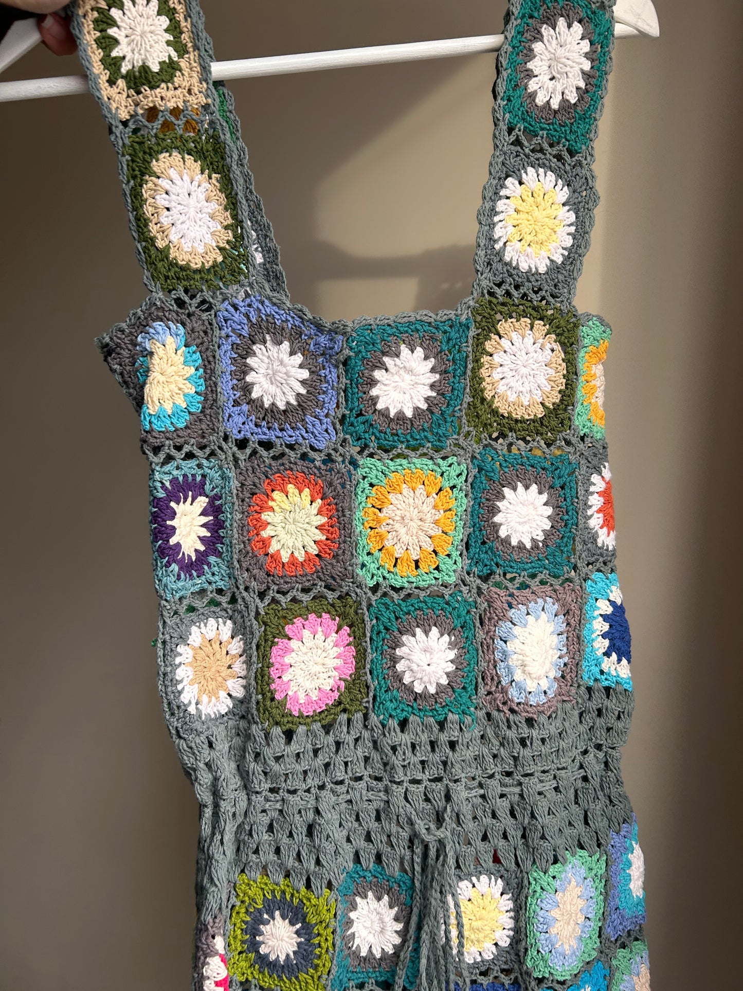 Granny Square Crochet Dress - XL