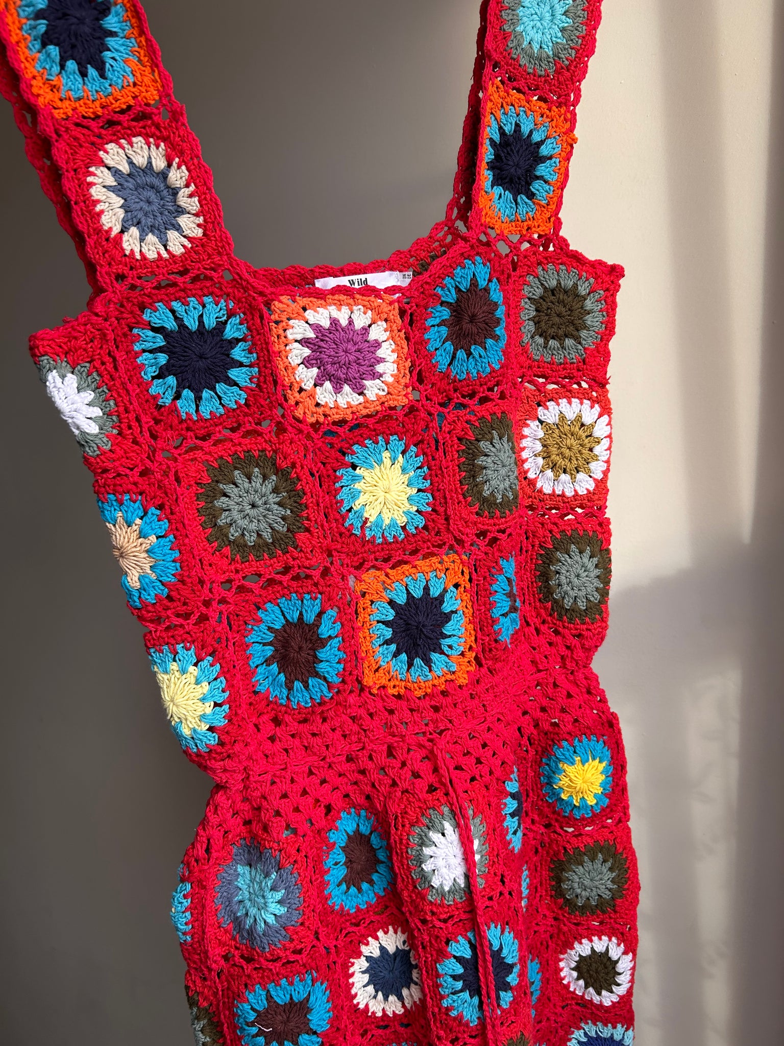 Granny Square Crochet Dress - XL