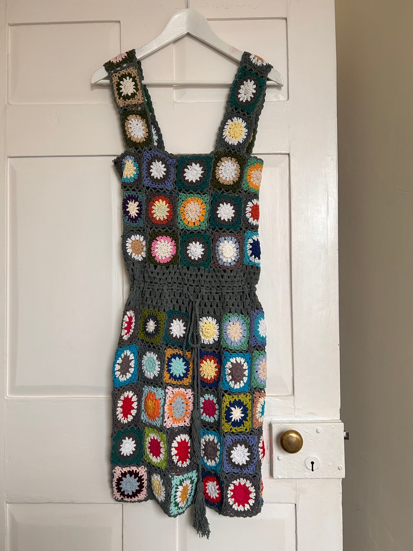 Granny Square Crochet Dress - XL