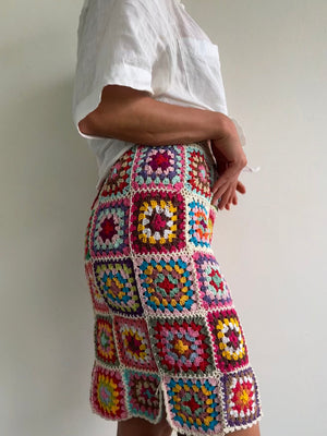 Granny Square Midi Skirt