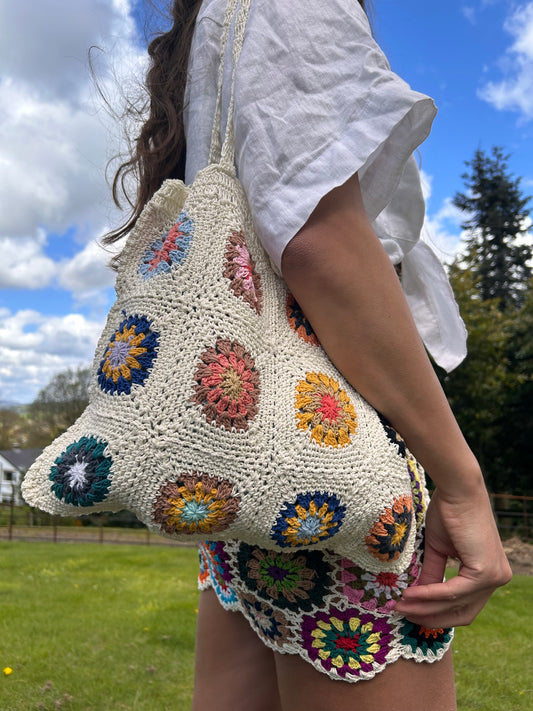 Granny Square Tote Bag