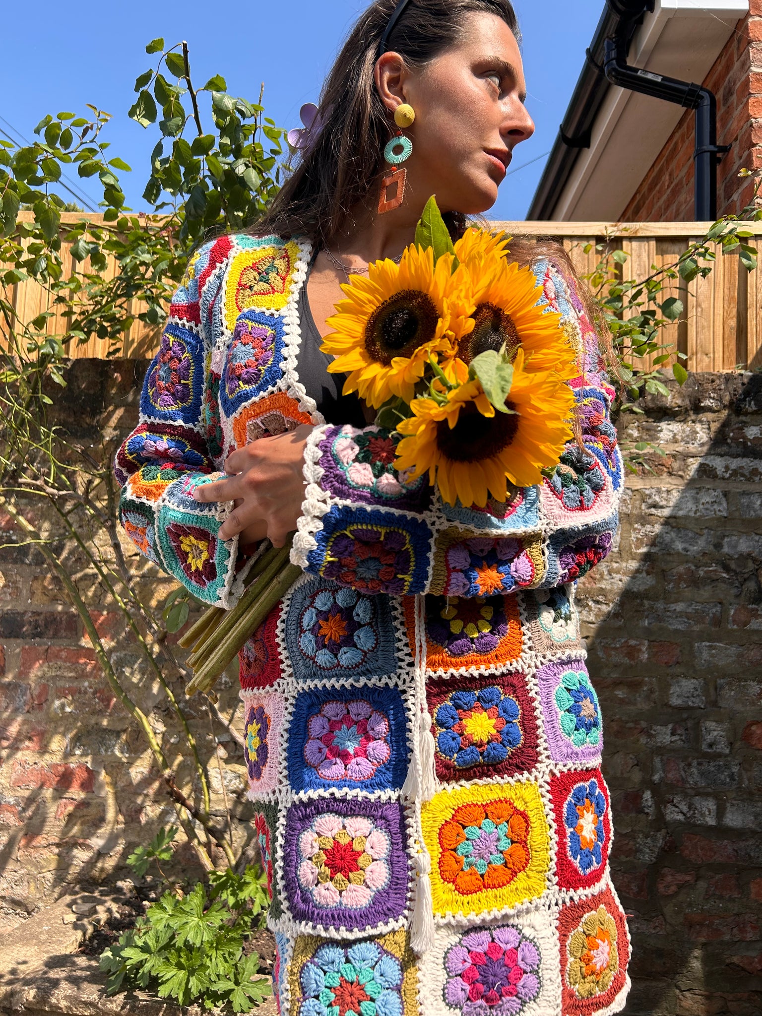 Bohemia White Floral Crochet Cardigan