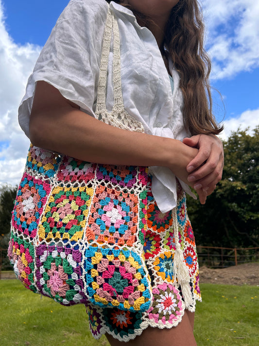 Granny Square Tote Bag