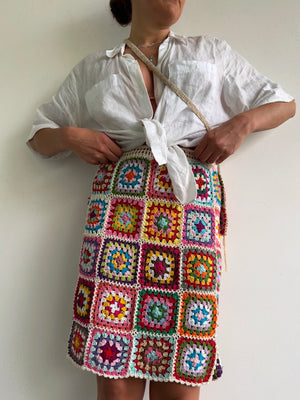 Granny Square Midi Skirt