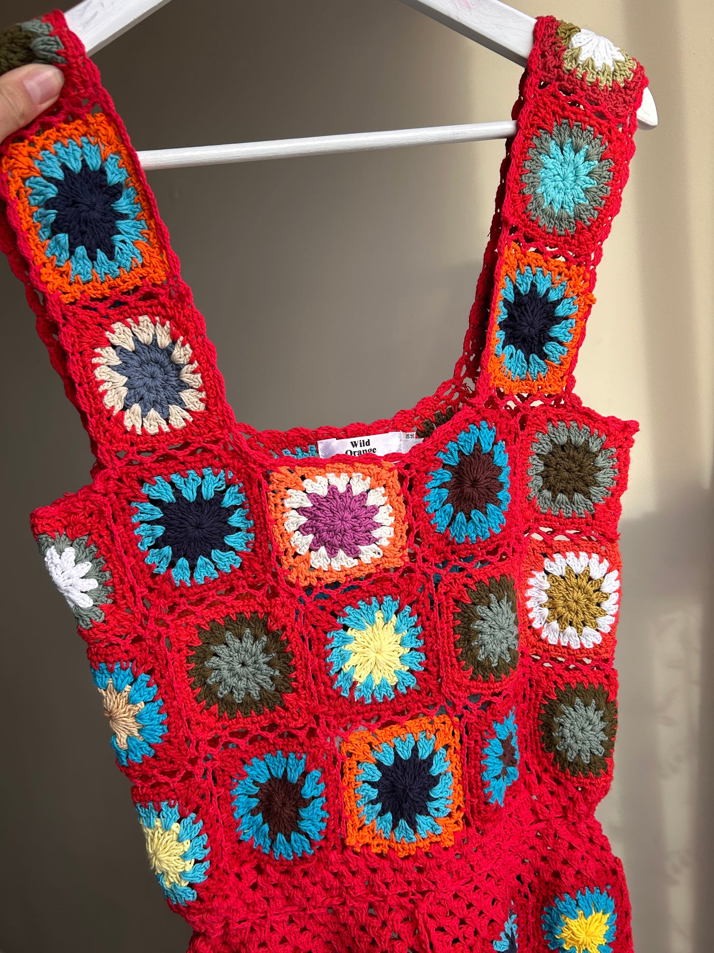 Granny Square Crochet Dress - XL