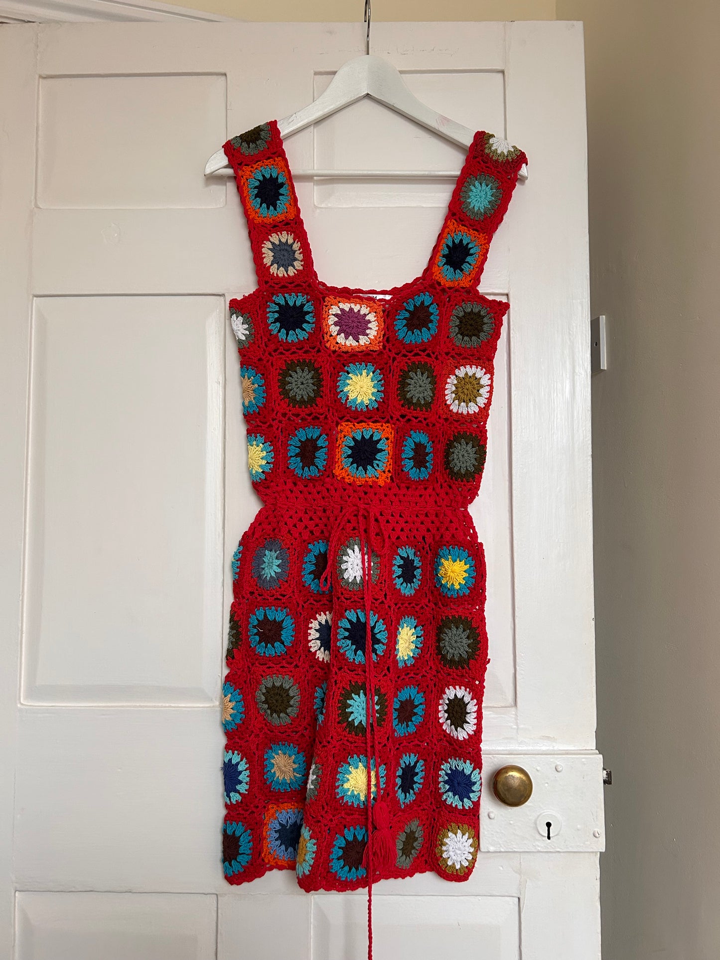 Granny Square Crochet Dress - XL