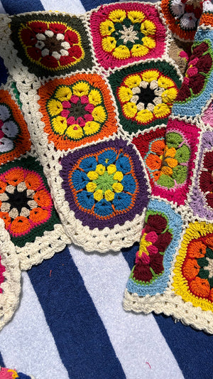 Bohemia White Floral Crochet Cardigan