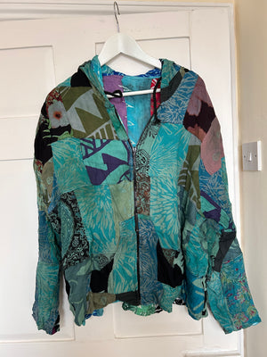 Patchwork reversible jacket - S