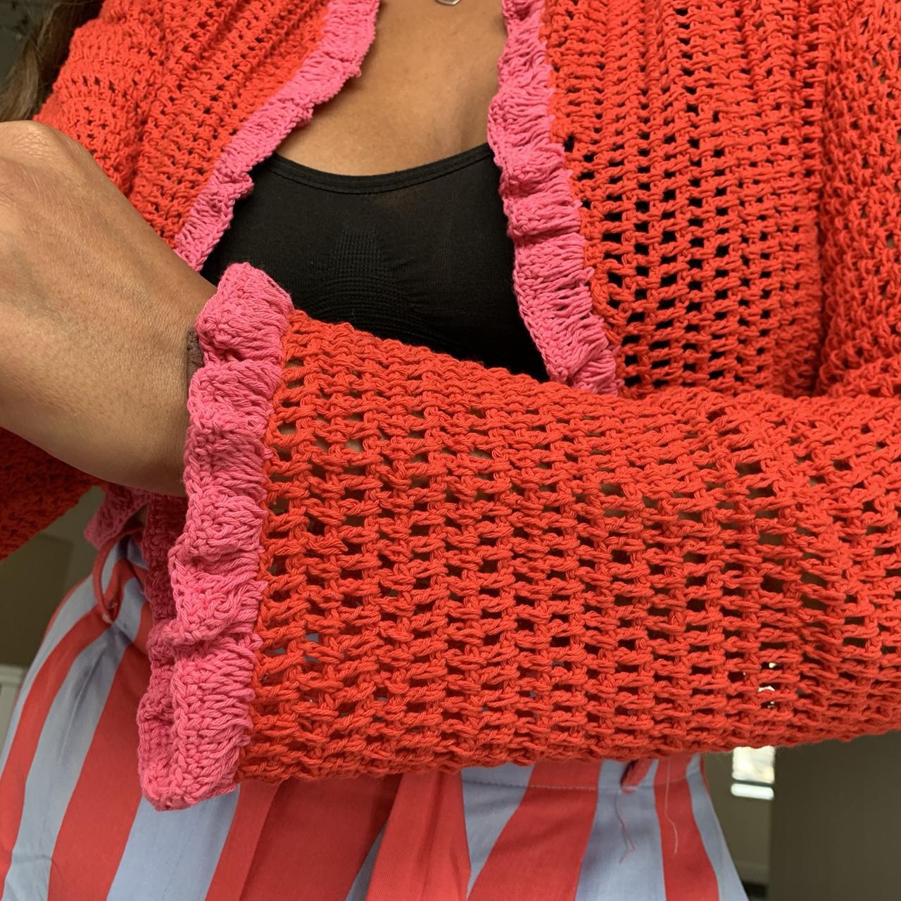 *REWILD* Fifi Red & Pink mesh shrug