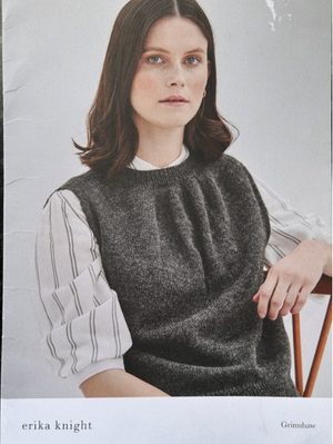 Digital Erika Knight Grimshaw round neck knitted vest S / M / L