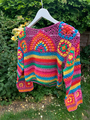 *REWILD* Ziggy cropped Jumper in Rainbow