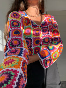 *REWILD* Firecracker Granny Square Cardigan