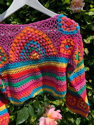 *REWILD* Ziggy cropped Jumper in Rainbow