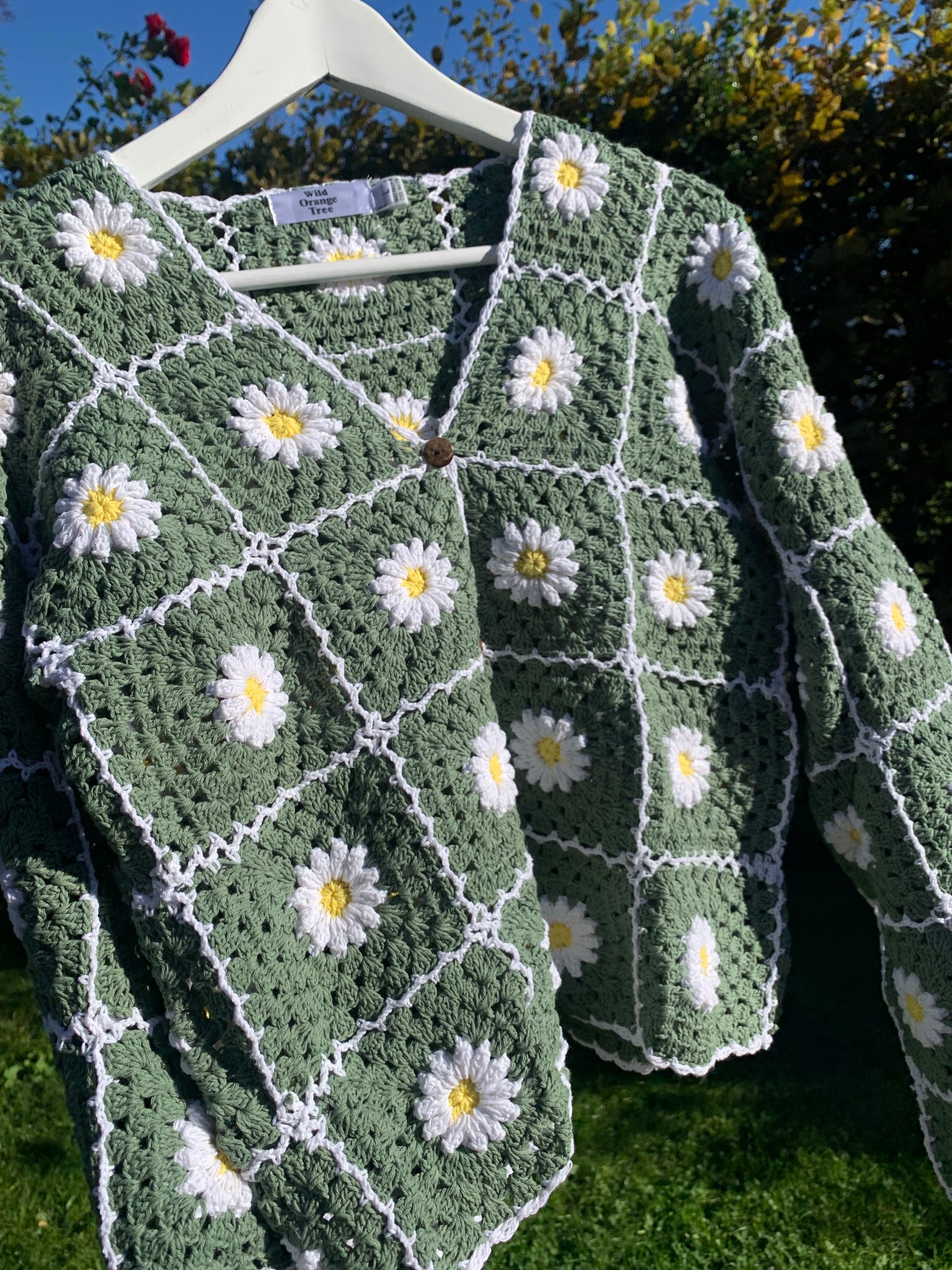 *REWILD* LAZY DAiSY Cardigan in Sage Green