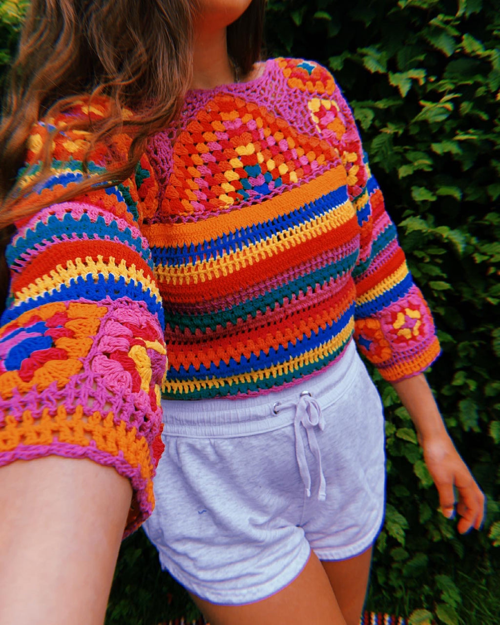 *REWILD* Ziggy cropped Jumper in Rainbow