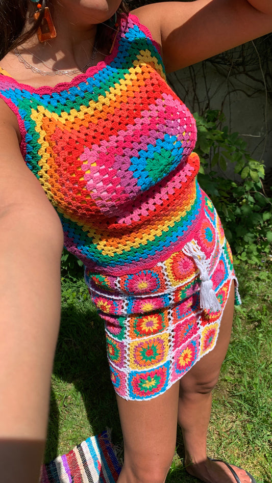 Spectrum Crochet Top